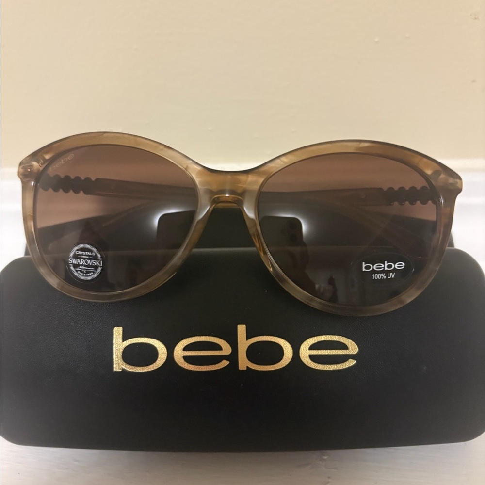 Bebe Sunglasses with Swarovski Crystal Accents